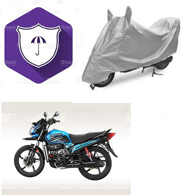 SANJU Waterproof Two Wheeler Cover for Honda(Passion Pro TR, Silver)
