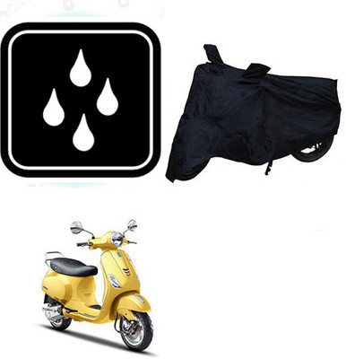 SANJU Waterproof Two Wheeler Cover for Piaggio(Vespa SXL, Black)
