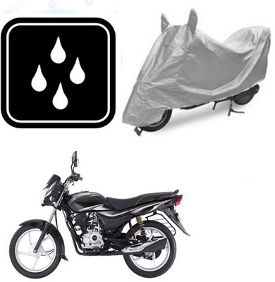 SANJU Waterproof Two Wheeler Cover for Bajaj(Platina 100 DTS-i, Silver)