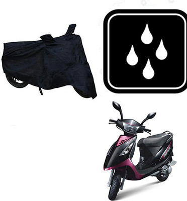 saanvi Waterproof Two Wheeler Cover for TVS(Scooty Streak, Black)