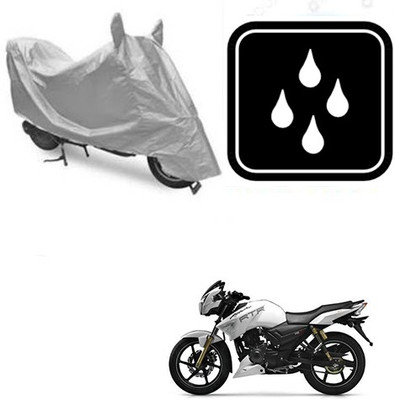RPSENTTERPR Waterproof Two Wheeler Cover for TVS(Apache RTR 180, Silver)