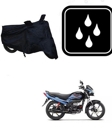 SANJU Waterproof Two Wheeler Cover for Honda(Passion Pro, Black)