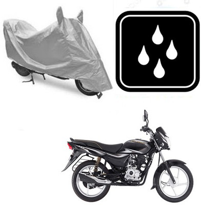 SANJU Waterproof Two Wheeler Cover for Bajaj(Platina 100 DTS-i, Silver)