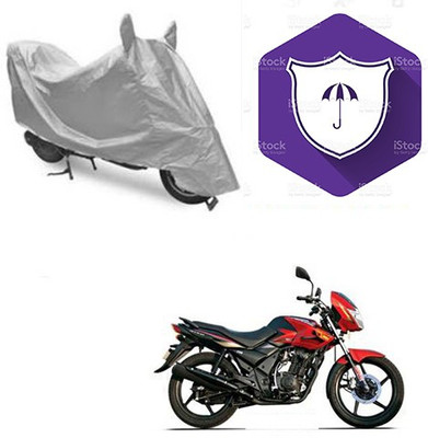 SANJU Waterproof Two Wheeler Cover for TVS(Flame DS 125, Silver)
