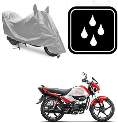 RPSENTTERPR Waterproof Two Wheeler Cover for Hero(Splendor I Smart, Silver)