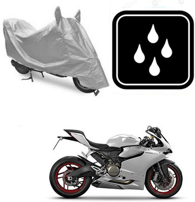 saanvi Waterproof Two Wheeler Cover for Ducati(899 Panigale, Silver)
