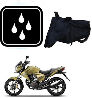 SANJU Waterproof Two Wheeler Cover for Honda(Unicorn Dazzler, Black)