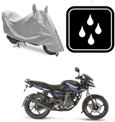 SANJU Waterproof Two Wheeler Cover for Bajaj(Pulsar 135 LS DTS-i, Silver)