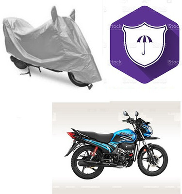 SANJU Waterproof Two Wheeler Cover for Honda(Passion Pro TR, Silver)