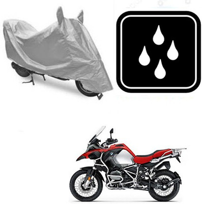 saanvi Waterproof Two Wheeler Cover for BMW(R 1200 GS, Silver)