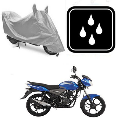 SANJU Waterproof Two Wheeler Cover for Bajaj(Discover, Silver)