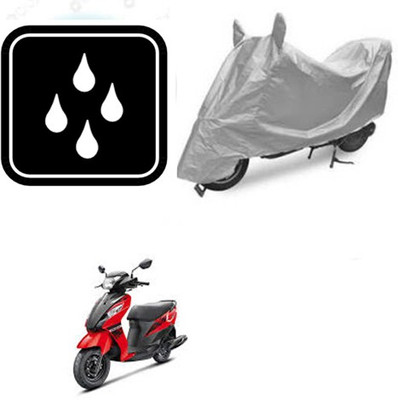 RPSENTTERPR Waterproof Two Wheeler Cover for Suzuki(Let's, Silver)