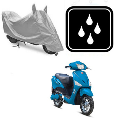 RPSENTTERPR Waterproof Two Wheeler Cover for Hero(Electric Optima, Silver)