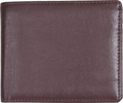 Leatherman Fashion Boys Brown Genuine Leather Wallet(6 Card Slots)