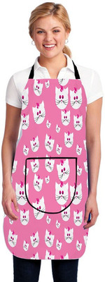SKHD Polyester Chef's Apron - Free Size(Multicolor, Single Piece)