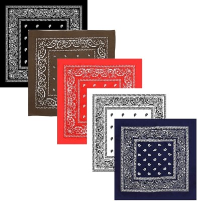 Bismaadh Men & Women, Men, Boys, Women, Baby Boys, Baby Girls, Boys & Girls, Baby Boys & Baby Girls, Girls Printed Bandana(Pack of 5)