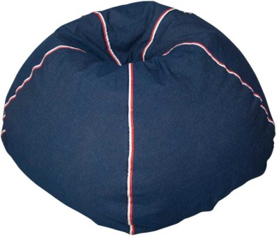 Deeku Art XXXL Tear Drop Bean Bag Cover  (Without Beans)(Blue)