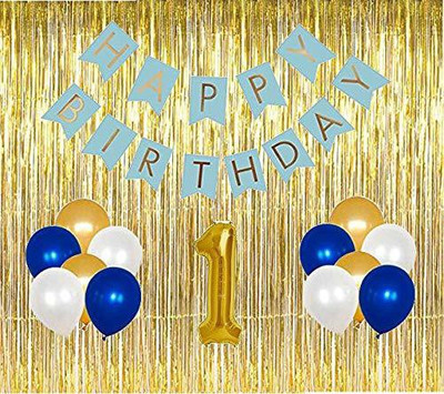 Anayatech blue 1st birthday-pack of 30 pc(Set of 30)