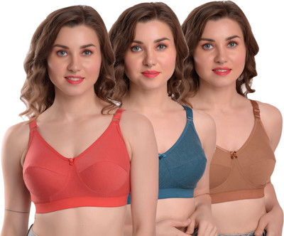 Alishan Women Full Coverage Non Padded Bra(Multicolor)