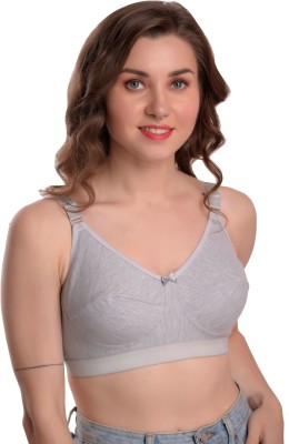 Alishan Women T-Shirt Non Padded Bra(Grey)