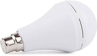 Enormity 10 W Round B22 Inverter Bulb (White, Pack of 2) 12 hrs Bulb Emergency Light(White)