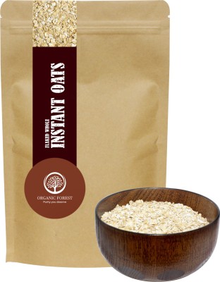 organic forest Instant Oats , High in Fiber Antioxidants and Protein, Gluten Free (2 Kg)(2 kg, Pouch, Pack of 2)