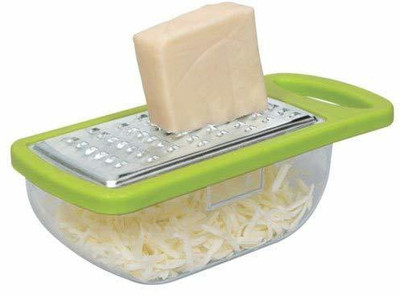SWISS WONDER Plastic and Stainless Steel Garlic Ginger Paneer and Cheese Grater Vegetable Grater & Slicer(1 x Vegetable/Cheese Grater)