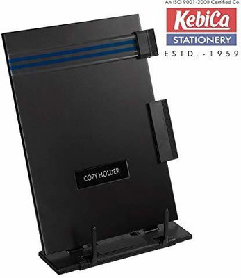 Kebica 1 Compartments Metal and Plastic Desktop flat(Black)