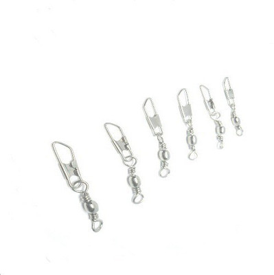 JUST ONE CLICK cutting snap with barrel Cast Fishing, Bait Casting Snap Swivel(Line Clip Included, Set of  6)
