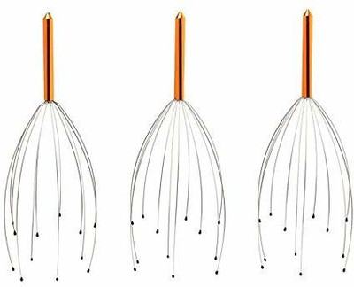 Top Select Head Massager Hand Held Scalp Head Massager Pain Relief Pack Of 3 Massager(Multicolor)