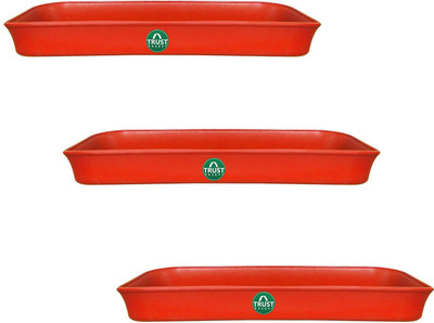 TrustBasket Plant Container Set(Pack of 3, Plastic)
