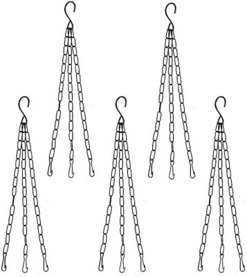 TrustBasket Hanging Chain Plant Container Set(Pack of 5, Metal)