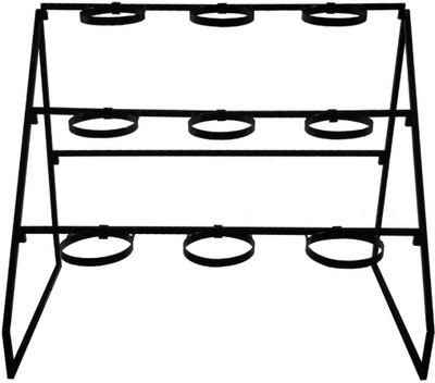 TrustBasket Willow Planter Stand Plant Container Set(Metal)