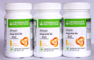 Herbalife Nutrition Afresh Energy and Nutrition Drink (50 g, Lemon Flavored) Protein Shake(150 g, LEMON)