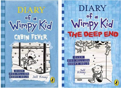 Set Of 2 Diary Of A Wimpy Kid Deep End And Cabin Fever(Paperback, Jeff Kinney)
