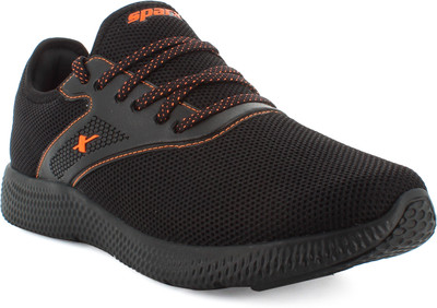 Sparx SM 9034 Walking Shoes For Men(Black, Orange , 9)