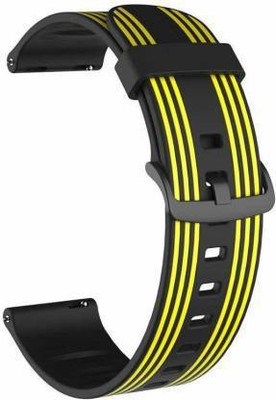 LOWCOST ASM SAM20MMSTRAPYLOSTR Smart Watch Strap(Black, Yellow)