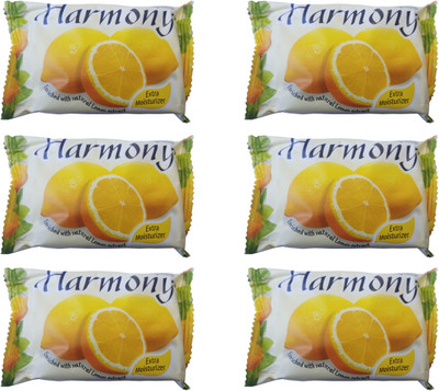 Harmony Fruity Soap LEMON Extract(6 x 75 g)