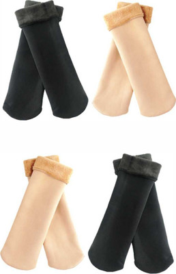 Piftif Men Solid Calf Length(Pack of 4)