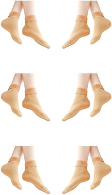 TOMKOT Unisex Solid Calf Length(Pack of 6)