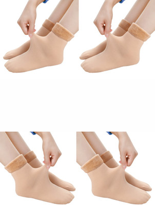 Piftif Men Solid Calf Length(Pack of 4)