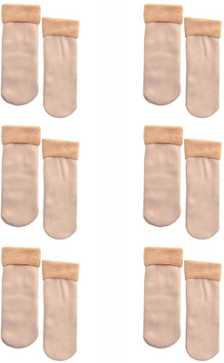 TOMKOT Unisex Solid Ankle Length(Pack of 6)