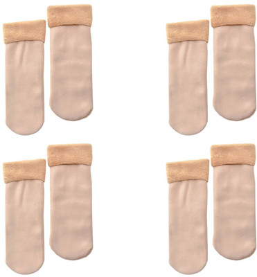 TOMKOT Unisex Solid Calf Length(Pack of 4)