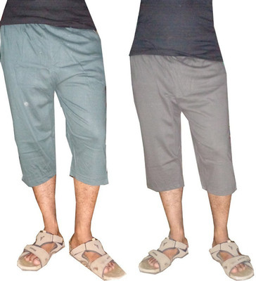 WellFitLook Self Design Men Three Fourths