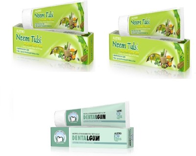 AUSTRO NEEM TULSI TOOTHPASTE 2+1 DENTAILGUM TOOTHPASTE Toothpaste(75 g, Pack of 3)