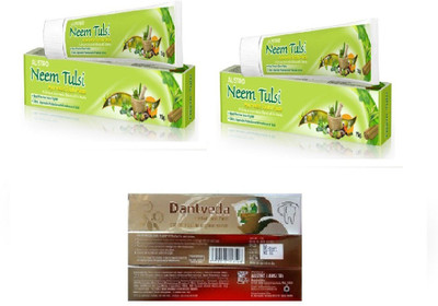AUSTRO NEEM TULSI TOOTHPASTE 2+1 HERBAL TOOTHPASTE Toothpaste(75 g, Pack of 3)