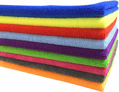 SOFTSPUN Microfiber Vehicle Washing  Cloth(Pack Of 6, 340 GSM)