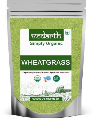 Vedarth Organic WheatGrass Powder Super food for healthy Living (500 Gram Pack)(500 g)