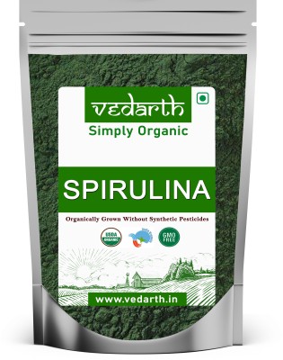 Vedarth Organic Spirulina Powder with Vitamin , Zinc , Iron - Superfood (200 gram Pack)(200 g)