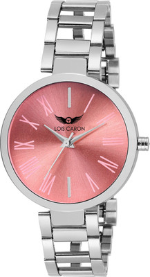LOIS CARON PINK DIAL Analog Watch - For Girls